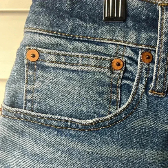 Madewell High Rise Denim Boyshorts Button Through Edition G1064 Size 26 - Picture 4 of 12